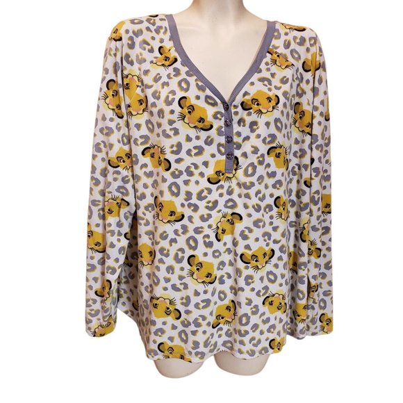 Women’s 2 Pc Disney The Lion King Simba Pajama Set Super Soft Fleece size 3X - Picture 2 of 11